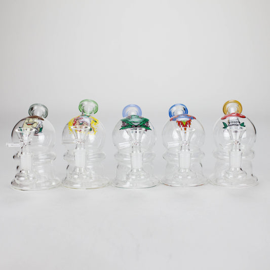 6.5″ Cartoon Print Glass Bong [F230829-3]
